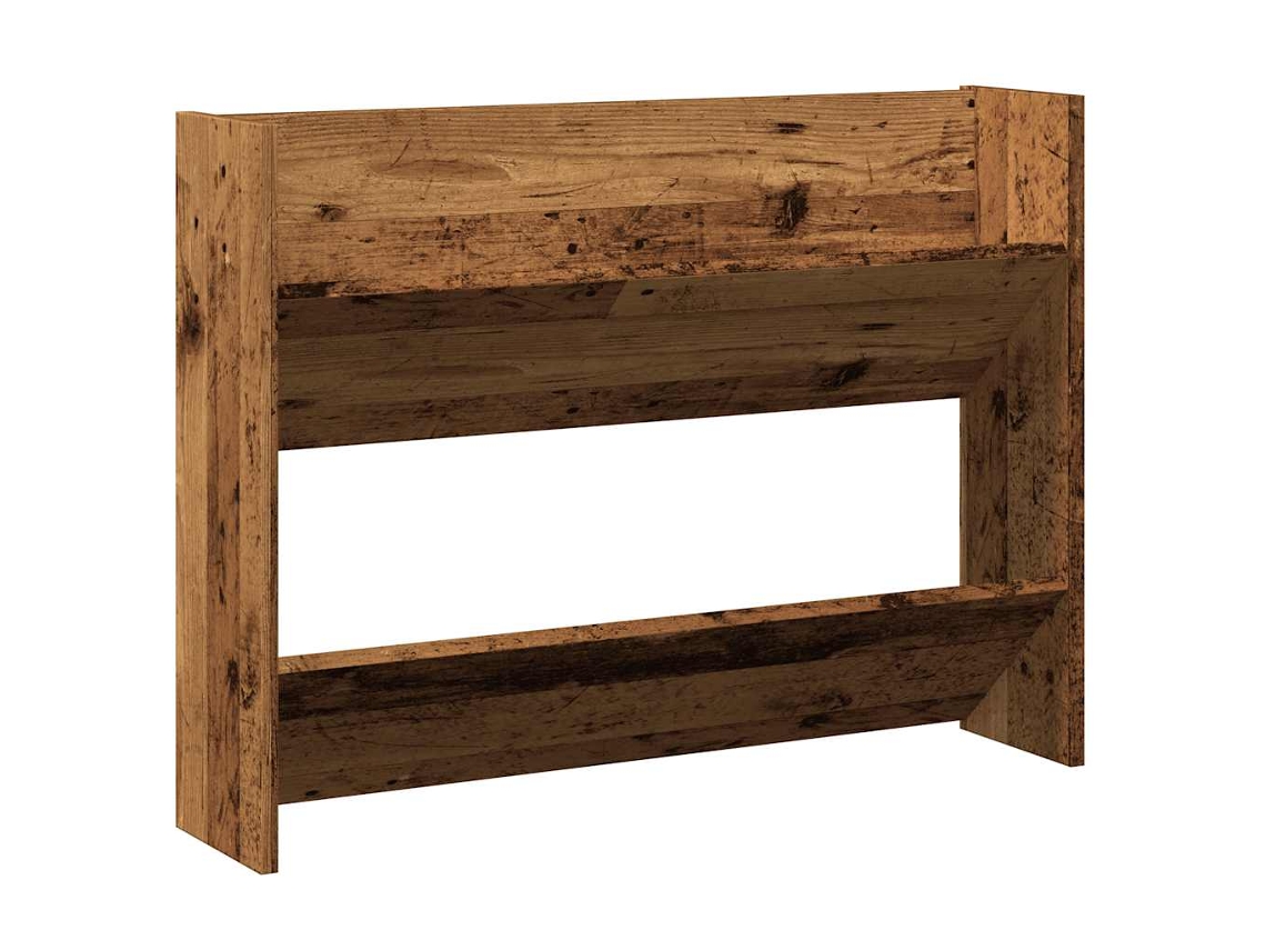 Zapatero de pared de madera recuperada, madera vieja, MAISON EXCLUSIVE, 80x18x60 cm