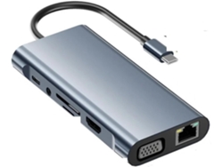 Hub Usb-c 11 En 1 Para Air Pro, Compatible Con 4k, De Tipo C A Vga, Usb 3.0/2.0,