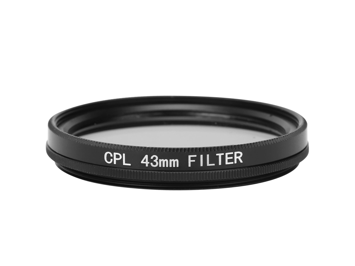 Filtro Polarizador Cpl Junestar 43mm Para Canon Nikon Sony Olympus Fuji Lente Circular