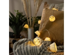 Guirnalda LEDKIA (Blanco - Metal, PC - 5x6x180 cm)