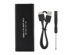 Caja De Disco Duro Móvil De Aluminio Ssd M.2 Ngff A Usb3.0 Para Unidad Sata De 2.5 Pulgadas
