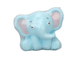 Bolitas de sales de baño con forma de elefante, con enebro y manzanilla, para hidratar y limpiar la piel.
