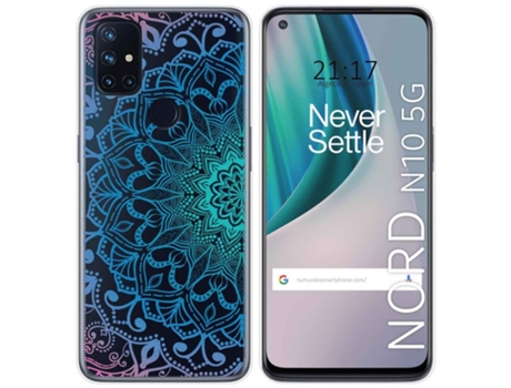 Carcasa OnePlus Nord N10 5G TUMUNDOSMARTPHONE Dibujos Transparente Multicolor
