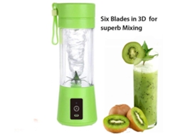 Licuadora Portátil, Mini Licuadora Personal Para Batidos Y Batidos, Exprimidor De Frutas Recargable Por Usb CHRUI Verde