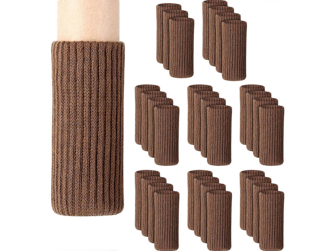 Paquetes de 32 fundas para medias patas de sillas, protectores para patas de muebles y protectores de suelo.