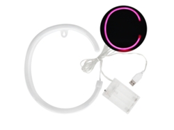 2026-luz Led De Letra C Única Luz Nocturna Para Decoración De Hogar Boda Fiesta (rosa)
