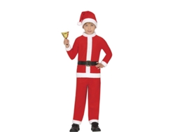 Disfraz de Papá Noel clásico con gorro y cinturón para niño