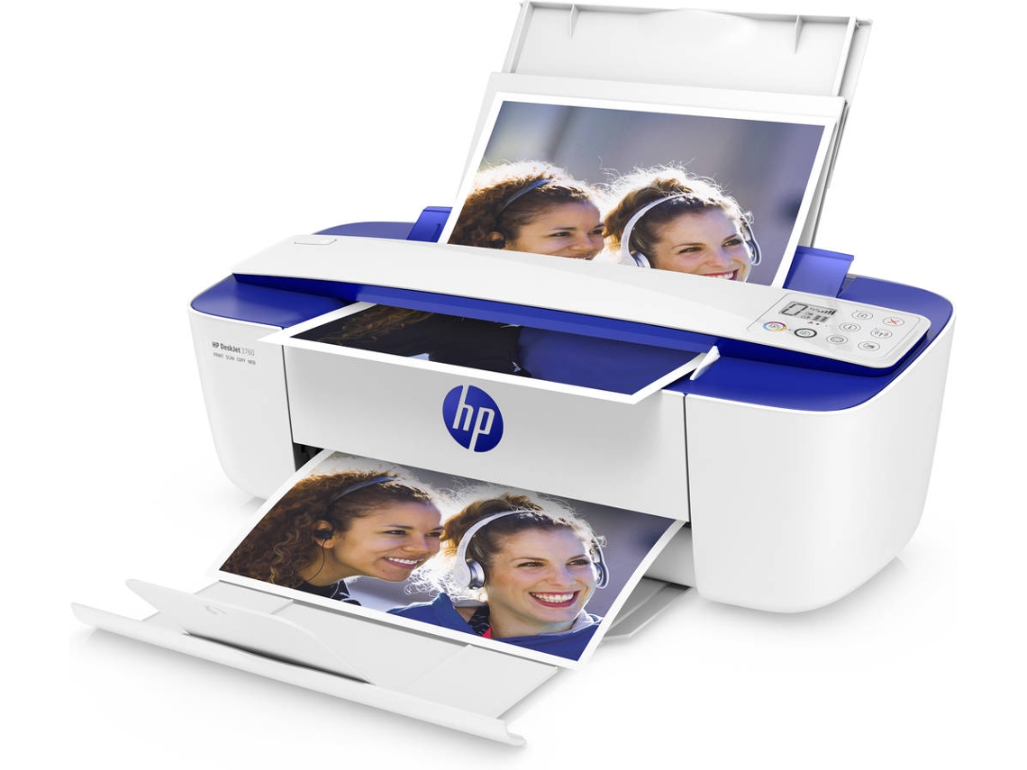 Impresora HP DeskJet 3760 (Multifunción - Inyección de Tinta - Wi-Fi - Ink) | Worten.es