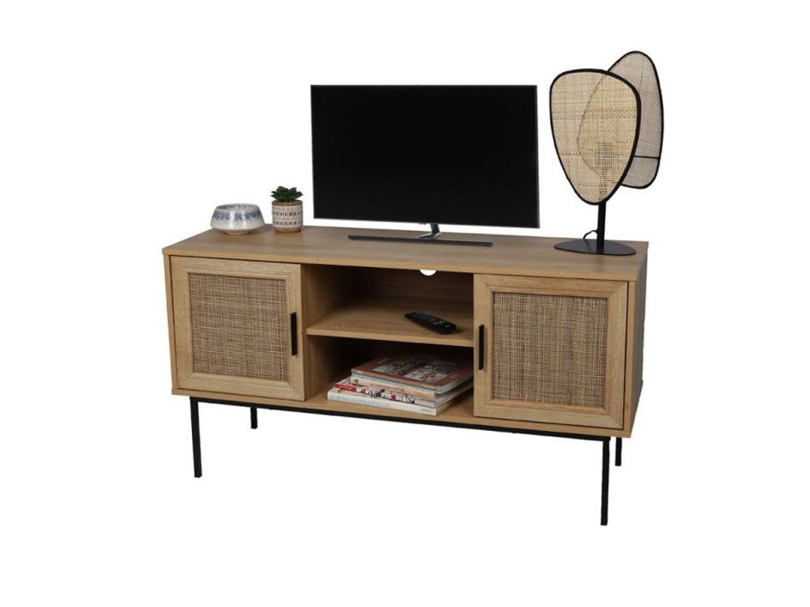 Móvel Para Tv Com 2 Portas E 2 Prateleiras (120x39x63 Cm)