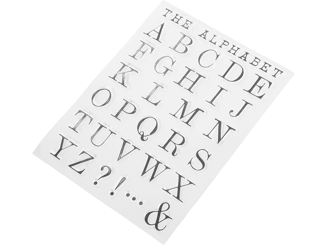 Sellos De Silicona Transparente Con Letras