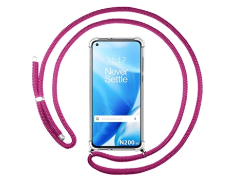 Carcasa OnePlus Nord N200 5G TUMUNDOSMARTPHONE Colgante Rosa