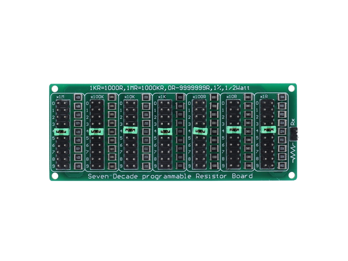 Placa De Resistencias Programables Ajustables 0r-9999999r Módulo De Resistencia Ac200v Para Experimentos