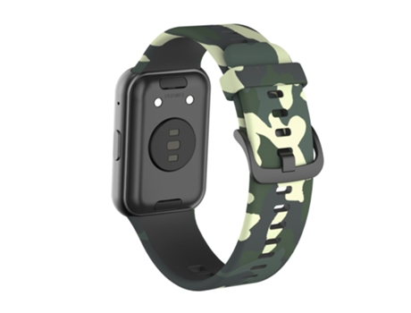 Correa de Silicona con motivos de camuflaje flexible para Huawei Watch Fit - pista