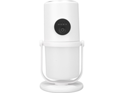Humidificador de 360°, purificador de aire USB, silencioso, luz nocturna, H8 Sfushos (1 boquilla, base blanca)