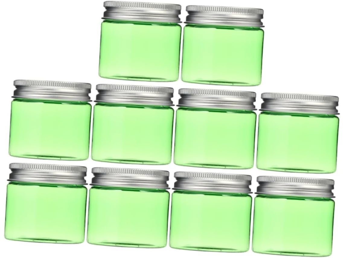 Conjunto De 20 Potes Plásticos Para Armazenamento De Cremes Cosméticos, Recipientes Vazios Com Tampas