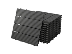 Ecd Germany Baldosas De Patio Wpc De 30x30 Cm 33 Piezas Por 3m² Antracita