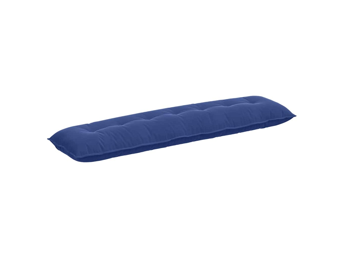 Cojín De Espalda Azul Policía 200 X 50 Cm Tela De Pana