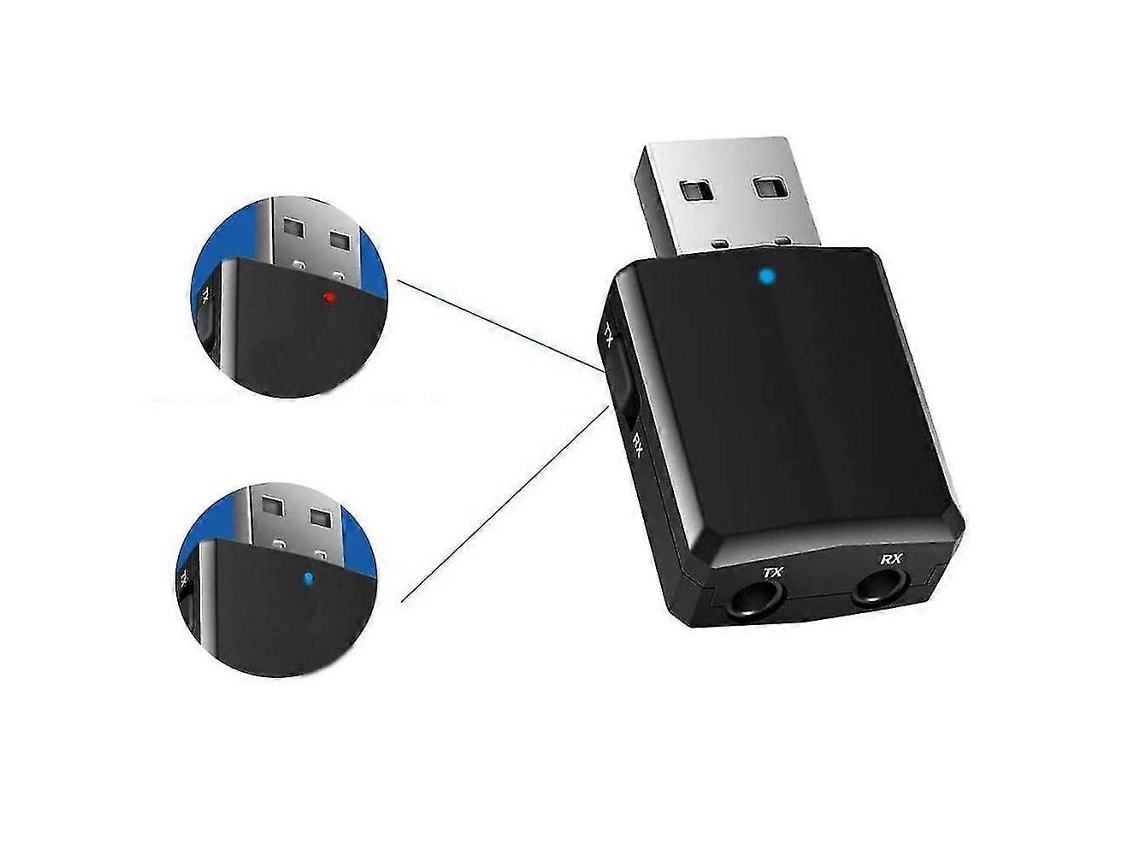 Adaptador, receptor y transmisor USB Bluetooth 5.0 3 en 1 de Rosewell