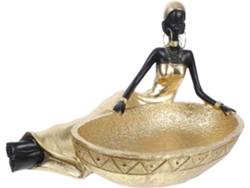 Bandeja Joyas Resina Sintética Estilo Africano Organizador Escritorio Decorativo Almacenamiento Multifuncional