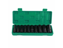 Juego De Llaves De Impacto Hexagonales De 1/2 Pulgada, 10 Piezas, Para Llave De Tuercas, Mantenimiento Y Trabajos.