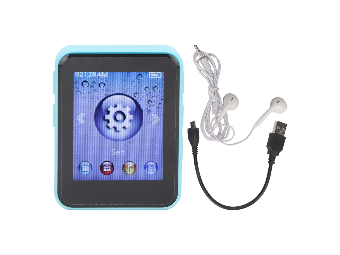 Reproductor MP3 con pantalla a color de 1,77 pulgadas, radio FM, grabadora de voz, admite hasta 64 GB, para gimnasio y viajes