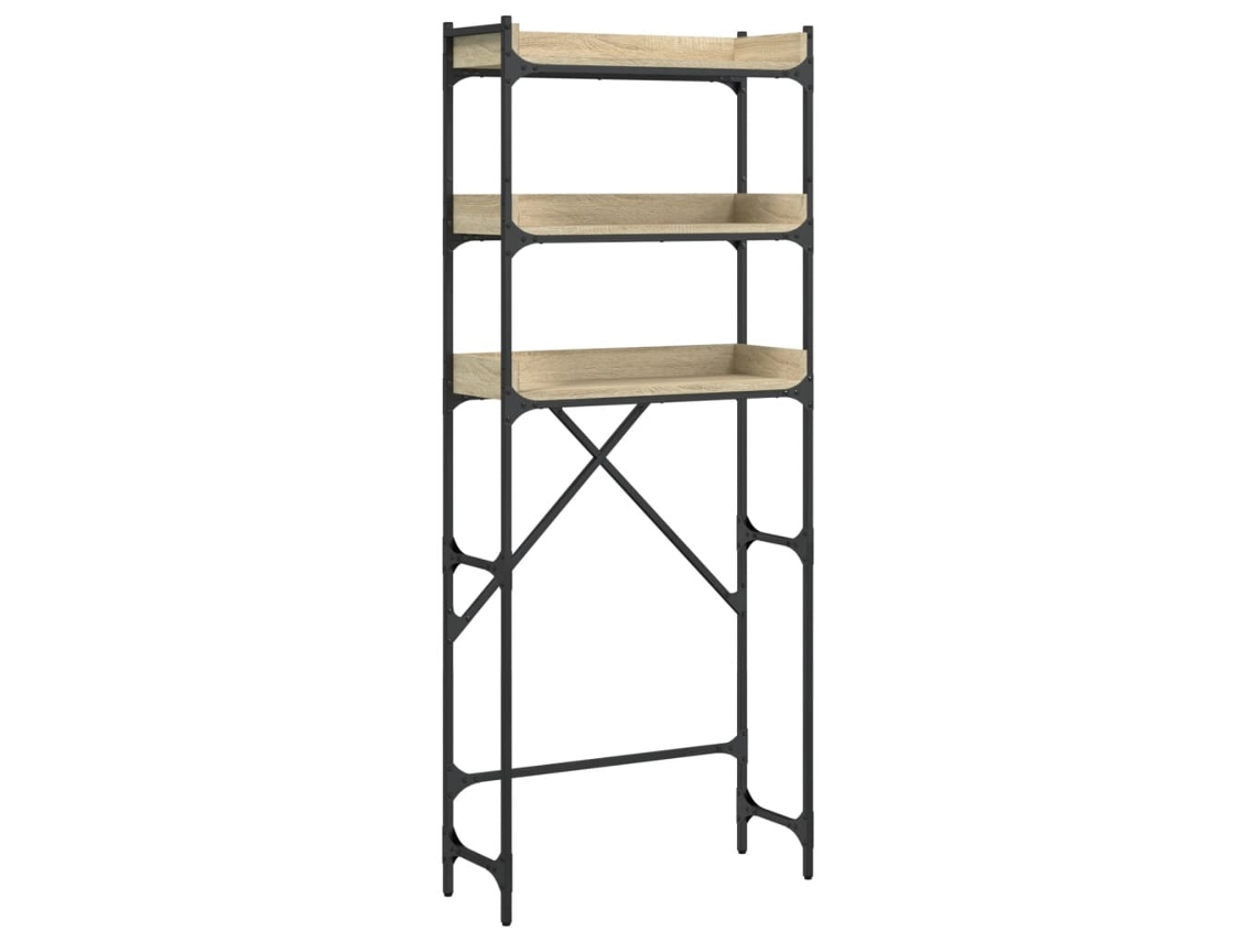 Estantería lavadora madera VIDAXL ingeniería roble Sonoma (67x25x163 cm)