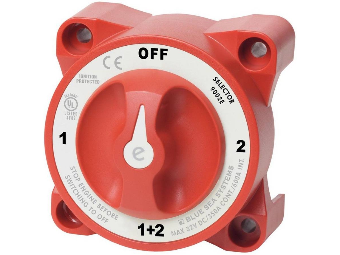 Interruptor BLUE SEA E Series Selector Battery Switch With Afd Rojo