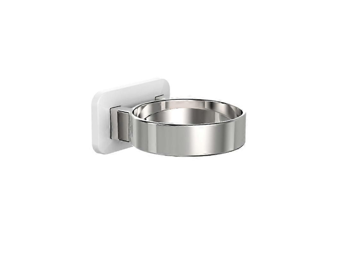 Soporte para secador de pelo Sztxj, de sobremesa, blanco con adhesivo. GOKOCO
