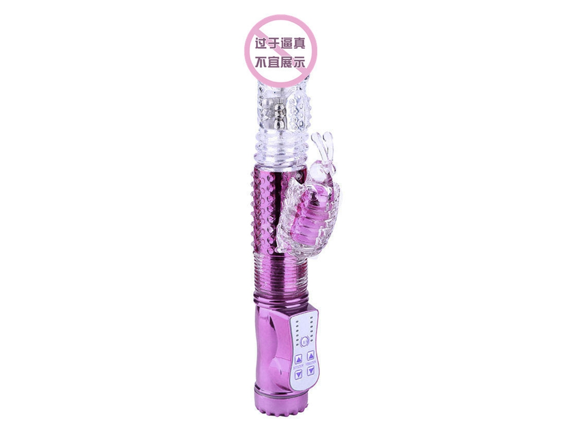 Vibrador Eléctrico Stick Silicona Recargable Juguete Masaje Mujer Morado