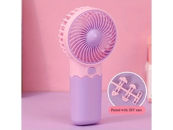Este Ventilador Portátil, Ligero Y Compacto, Funciona Con Pilas. Su Diseño Moderno Y Elegante Lo Hace Ideal Para Oficinas Al Aire Libre.