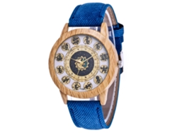 Reloj De Pulsera De Cuarzo Informal Con Correa De Mezclilla Azul Para Hombre Y Mujer.