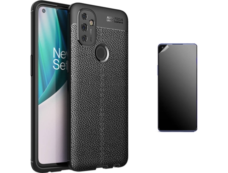 Kit Carcasa Y Protector Oneplus Nord N100 Ultimatte Rugged Leather Negro