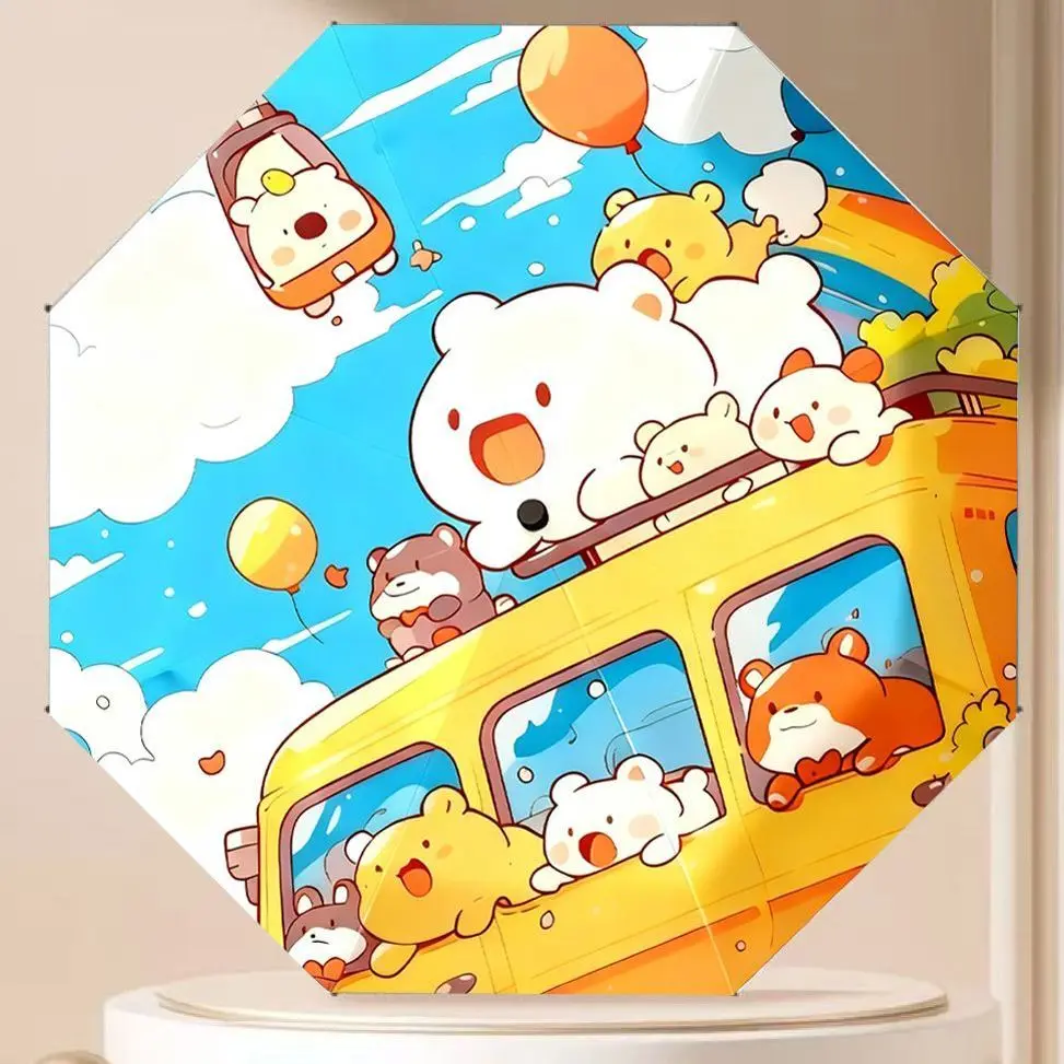 (Estilo 2) Paraguas nuevo con hebilla, parasol plegable manual seguro