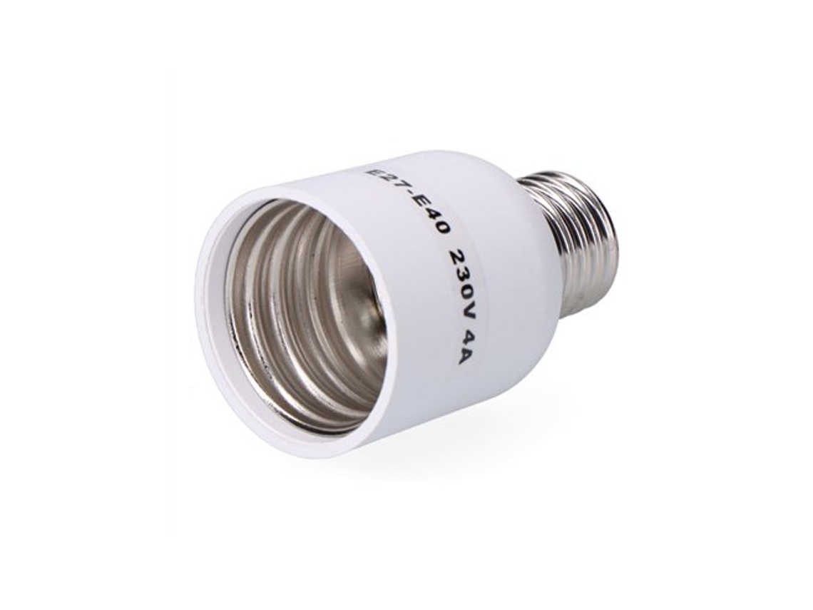 Convertidor De E27 A E40, 4 A 230 V, Blanco, Ø47 X 79 Mm (retractilado)
