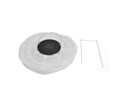 2026-linterna De Tela China Solar Led Impermeable Para Decoración De Bodas, Jardines Y Hogar Blanco