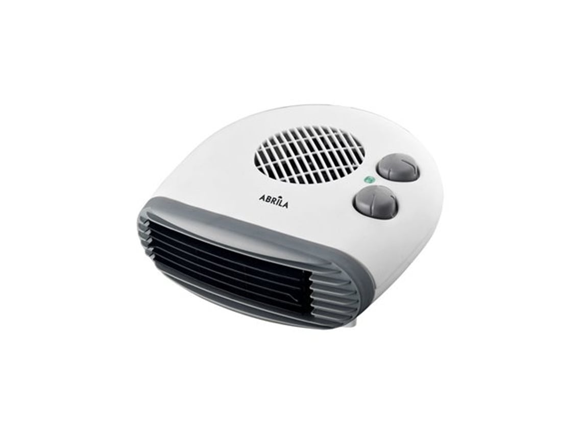 Termoventilador Eléctrico 2000w Blanco Horizontal 2 Potencias 3 Funciones Termostato Regulable 12x24x24cm Grato