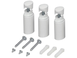 Set Soportes De Radiador acabado blanco mate fabricado en ABS