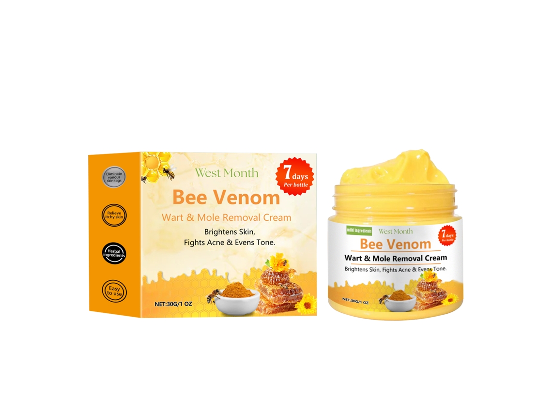 Crema purificante para el cuidado de la piel con veneno de abeja