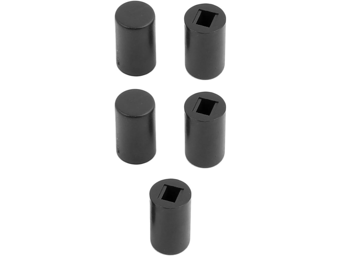 5 Tapas Protectoras Redondas Negras Para Botones Táctiles De 8,5x8,5 Mm, 7x7 8x8 Y 5,8x5,8