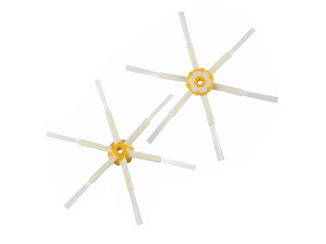 2 piezas de Cepillo Lateral de 6 brazos para Irobot Roomba 500 600 700 Series 550 560 630 650 760 770 780 piezas de accesorios para aspiradoras