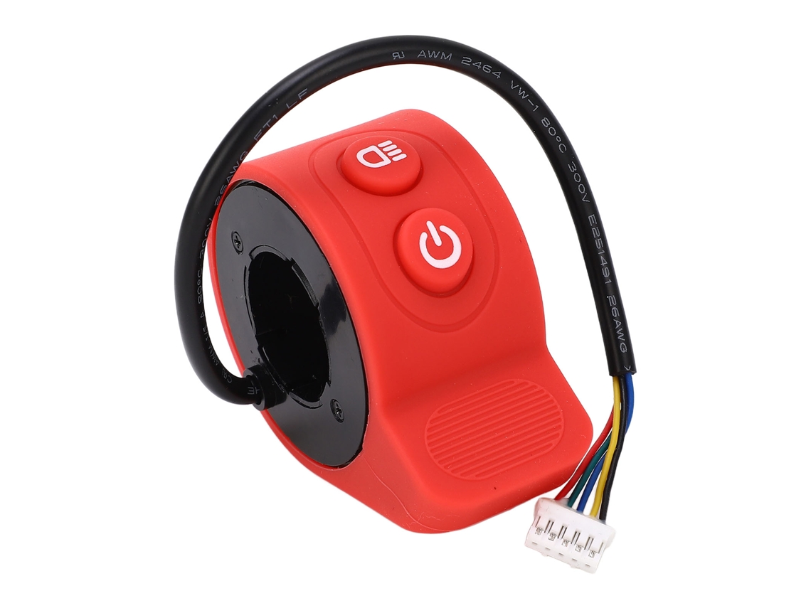 Vlrla-mando Acelerador Para Patinete Eléctrico Mando De Dedo Accesorio De Repuesto Rojo Abs