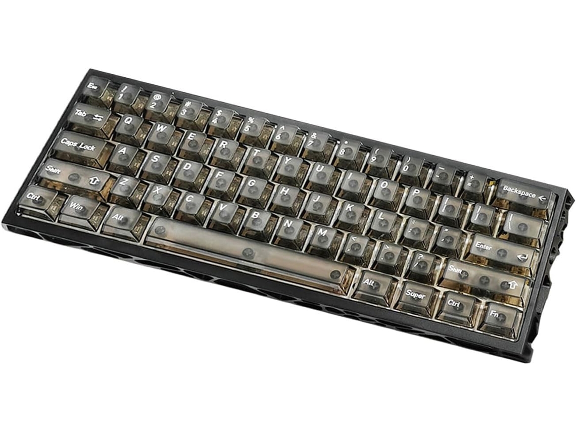 Teclado Retroiluminado Con Interruptores De Aluminio Huecos, Cable Y Teclas.