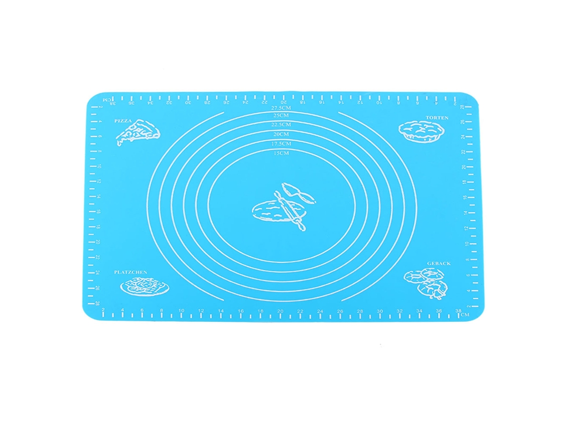 Tapete de silicona azul para horno, resistente al calor, para hornear pasteles, galletas y repostería, para la cocina y el hogar.
