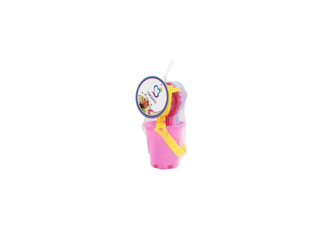 Juego de cubo de playa Marbueno para niños, color rosa, Marbueno Verano