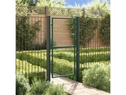 Puerta de valla de acero verde de 100 x 175 cm, DKD HOME DECOR