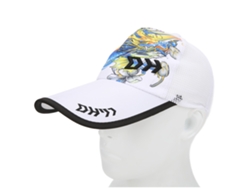 Gorra De Pesca, Poliéster Y Nailon, Ajustable, Transpirable, Resistente Al Sudor, Para Deportes Al Aire Libre, Blanca.