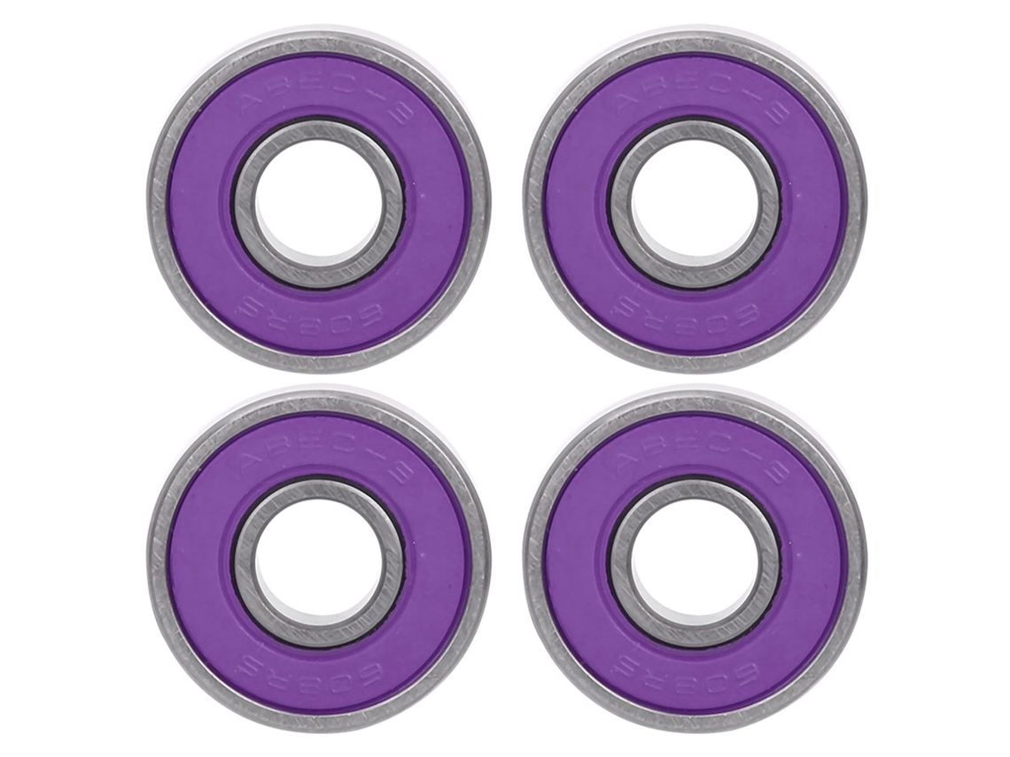 2026-kit De 8 Rodamientos De Bolas 608 Miniatura Para Patineta Y Patinete Skate Roller Morado 9