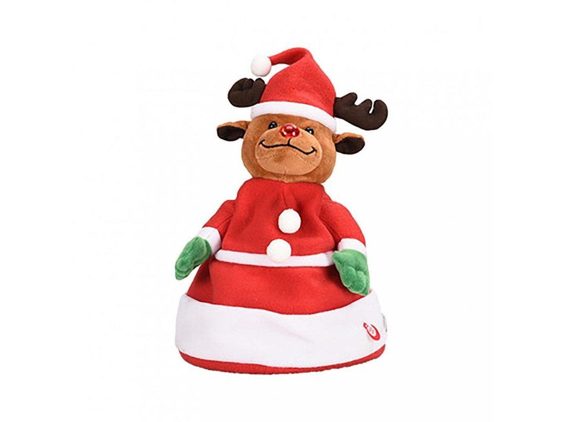 Peluche Navideño Con Luces, Baila Y Canta - Oso De Peluche De Papá Noel Ibd