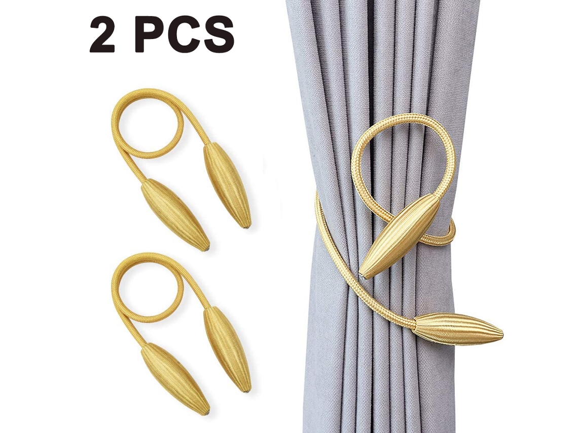 2 Piezas De Ataduras Magnéticas Para Cortinas, Soporte Decorativo Sin Herramientas Para Cortinas De Ventana