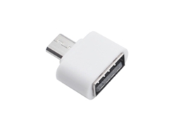 Adaptador OTG Micro USB para USB (Blanco)